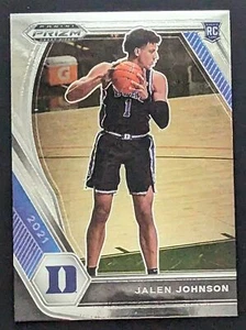 Jalen Johnson Duke Blue Devils 2021 Panini Prizm Draft Picks #10 Card - Picture 1 of 2