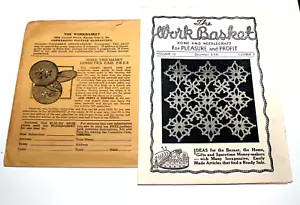 The Work Basket Home Needlecraft Book December 1935 Redwork Art Needlework - Picture 1 of 4