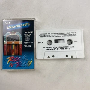 Solid Gold Hits Cassette Tape VOL 8 1990 Roll Over Beethoven Hang on Sloopy - Picture 1 of 2