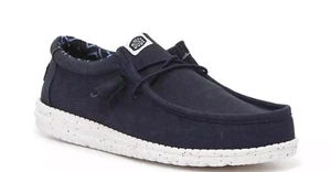 Slip On Uomo Hey Dude Wally Navy Nuovo Autentico Con Scatola - Foto 1 di 4