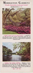 1950's Middleton Gardens Charleston Brochure - Picture 1 of 1
