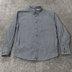 Camisa Cody James Core Grande Geométrica Elastizada A Presión Vaquero Occidental Rodeo Gris - Imagen 1 de 10