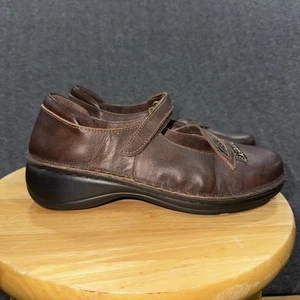 Naot Mary Jane Shoes Womens Size 8 EU 39 Brown Leather Strap Comfort Walking - Picture 1 of 12