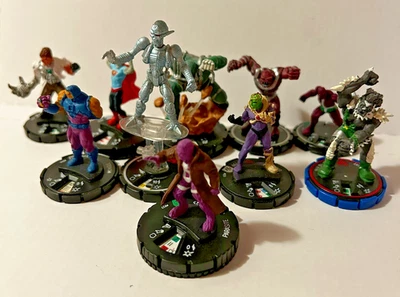 DC HeroClix: СУПЕРМЕН ЗЛОДЕИ Лот из 10 - Судный день Монгол паразит и многое другое! - Изображение 1 из 4