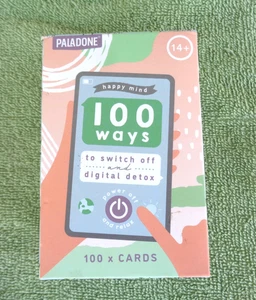 Paladone Happy Minds- 100 Ways to Switch Off and Digital Detox Cards- NEW Sealed - Picture 1 of 2