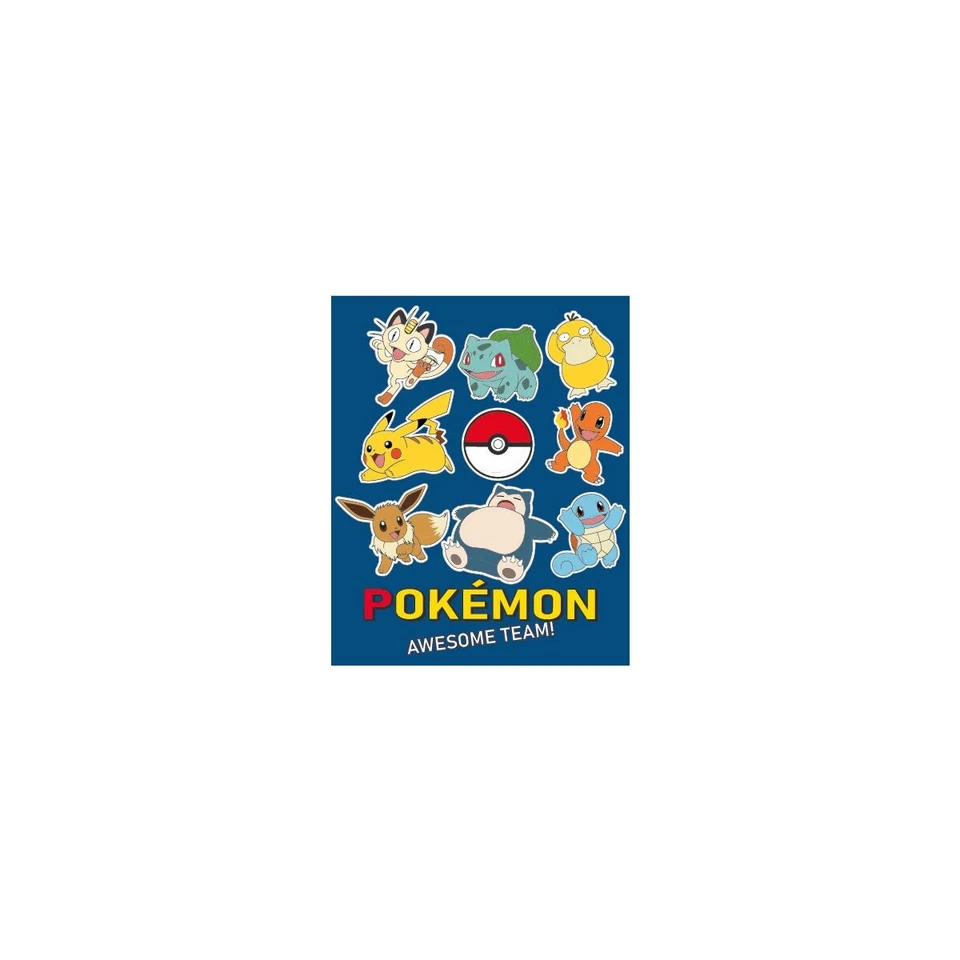 Pokémon Decke 130x160cm – Coral Fleece Awesome Team - Bild 1 von 1