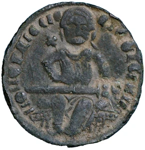 Serbia Medieval Rey Stefan Dragutin Dinar 1276-1282 plata - Imagen 1 de 2