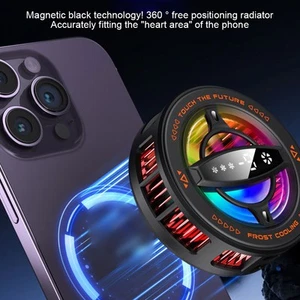 Refroidisseur Téléphone Magnétique avec Affichage Température Temps Réel et - Photo 1 sur 12