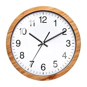 Vintage 10 Inch Silent Wall Clock with Elegant Design for Kitchen or Office - Picture 1 of 9