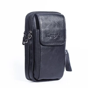 Leather Vertical Men Cell Phone Holster Wallet Case with Belt Clip Loop Trave... - Picture 1 of 6