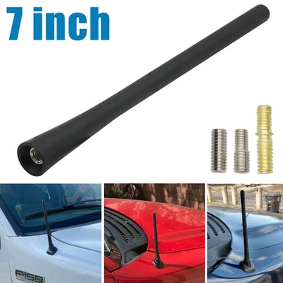Mástil de antena negro corto de 7" radio AM/FM para FORD F-150 F150 1980-2008 AL3Z18813A Foto 1 de 4