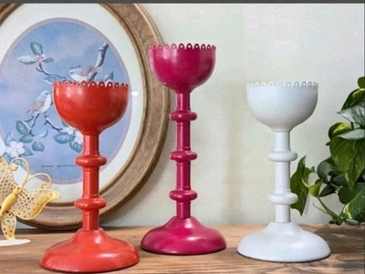 Vintage IKEA Harfin Candleholder Set Of 3:  90s Metal Decor  - Image 1 of 4