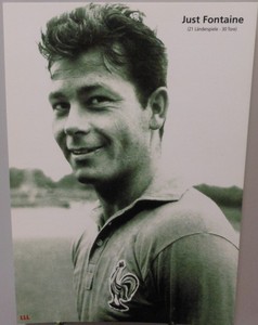 Football Stars Just Fontaine France National Player Big Card Photo Card