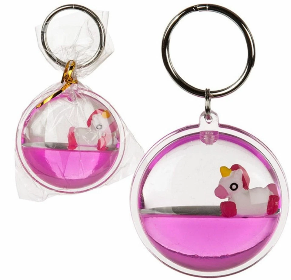 Floating Unicorn Keyring Ladies Girls Keychain Girls Kids Stocking Filler Gift - Image 1 of 1