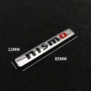 1 X Silver 84mm Nismo Badge Sticker Emblem Skyline 350Z 370Z GTR R35 R34 Juke - Picture 1 of 8