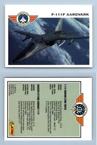 F-111 F Aardvark #87 Wings Of Fire 1992 Panini Trading Card