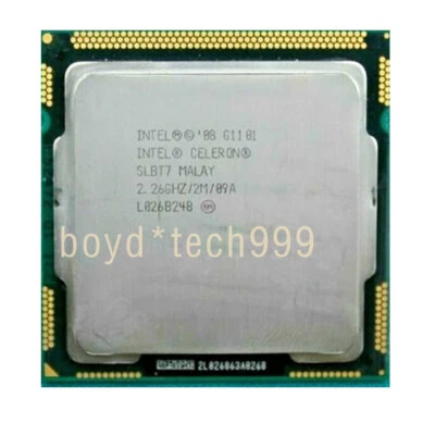 Intel Celeron G1101 2.26 GHz CPU SLBT7 2 cores Socket 1156 2267 MHz Processor - Image 1 of 4