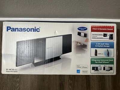 Panasonic SC-HC35 AM/FM Compact Stereo CD Player Integrated iPod/iPhone Dock - Image 1 of 4
