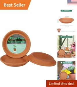 11 Inch Large Terracotta Pot Plant Saucer - 3 pcs Large Round Plant Pot Sauce... - Picture 1 of 7