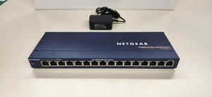 NETGEAR 16 Port 10/100 Mbps Switch FS116 w/ Power Adaptor - Picture 1 of 5