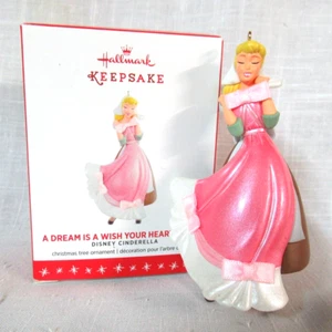 Hallmark 2016 Disney Cinderella Ornament ~ A Dream Is A Wish Your Heart Makes - Picture 1 of 5
