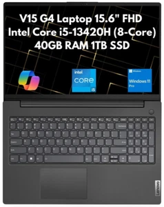 New Lenovo V15 Gen 4 15.6" FHD 8-Core i5-13420H 40GB 1TB SSD Webcam Win 11 Pro - Picture 1 of 10