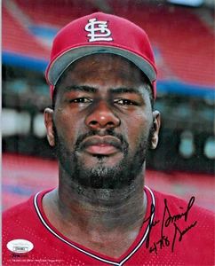 Lee Smith, St. Louis Cardinals — Autographed 8 x 10 "478 Saves"— JSA Certified - Picture 1 of 2