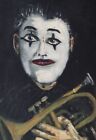 Clown trompette gothique horreur sombre instrument de musique effrayant peinture visage Joker Batman