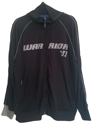 Chaqueta Warrior Talla XL Senior Cremallera Completa Negra Gris Unisex Hockey Foto 1 de 4