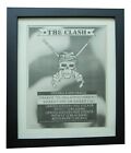 THE CLASH+SHOULD I STAY+HELL+POSTER+AD+RARE ORIGINAL 1982+FRAMED+FAST WORLD SHIP