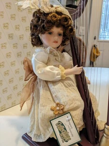 Musical Mallory w Harp 14” Porcelain Doll by Heritage Signature Collection w Box - Picture 1 of 21