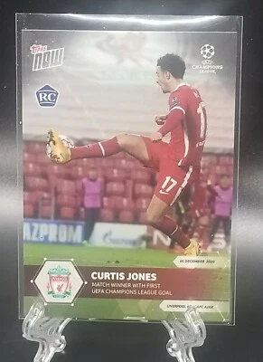 🔥⚽ 2020-21 UEFA Champions League Topps Now #27 - Curtis Jones RC - Liverpool ⚽ - Image 1 of 2