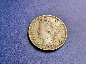 Testa di liberty nichelata 1907 - Foto 1 di 2