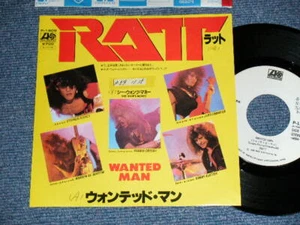 RATT Japan 1984 P-1909 PROMO 7"45 WANTED MAN - Picture 1 of 8