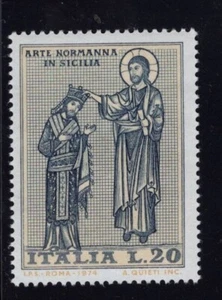 Italia 1974 Cristo Coronas Rey Roger, Iglesia Martorana Palmero Sicilia SC 1138 MNH - Imagen 1 de 1