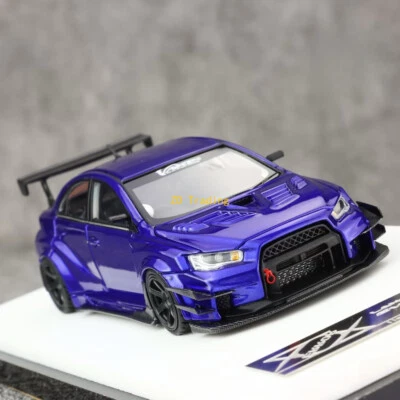 ZD 404Error 1:64 JDM Blue Lancer EVO X Varis Modelo Deportivo Diecast Resina Coche BN Foto 1 de 4