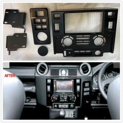Defender 90 / 110 2 Din Center Dash Nav Head Unit Fascia Panel for Land Rover - Image 1 of 4