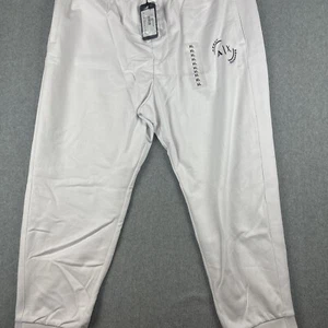 Armani Exchange Sweatpants Men XL White Joggers Track Team Training Gym NWT $120 - Picture 1 of 9