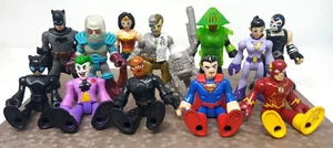 Imaginext DC Justice league superhero & baddie action figure bundle flash joker - Picture 1 of 6