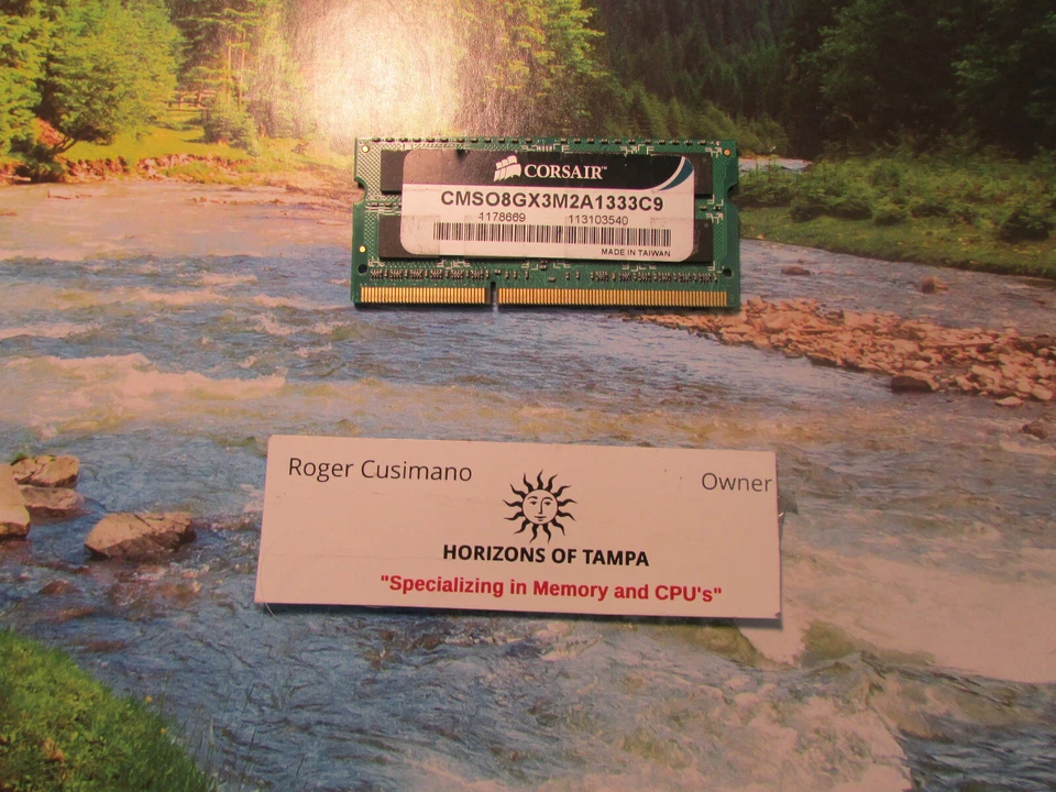 CORSAIR 4GB DDR3 1333mhz CMSO8GX3M2A1333C9 SODIMM Laptop RAM 204pin - SINGLE - Image 1 of 1