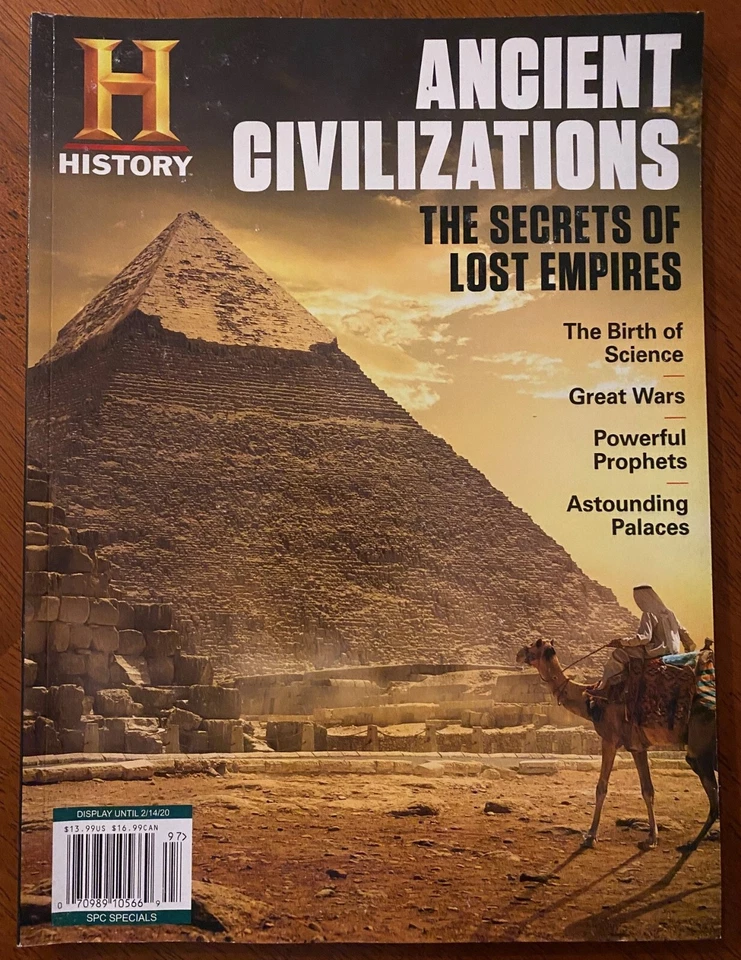 HISTORY CHANNEL - ANCIENT CIVILIZATIONS - THE SECRETS OF LOST EMPIRES - FEB 2020 - Image 1 of 1