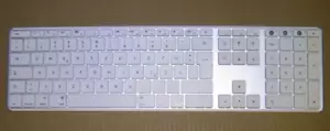 Seenda Bluetooth Tastatur kabellose, Metall schlanke Funktastatur gebraucht - Bild 1 von 4