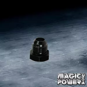 AN4 4 an 4AN -4an Male Fitting Straight Adapter Aluminum Black - Foto 1 di 1