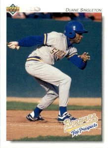 1992 Upper Deck Minors Duane Singleton Stockton Ports #196 Baseball Card - Picture 1 of 2