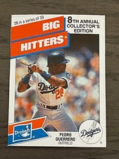1988 Drake's Big Hitters/Super Pitchers Pedro Guerrero #26 Los Angeles Dodgers 