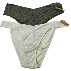 SKIMS Logo Mesh Boy Short + Cheeky Brief Lot of 2 Bone Olive 4X - Picture 1 of 11