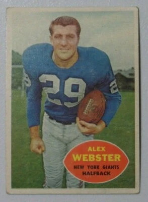 ALEX WEBSTER NY Giants RB 1960 Topps #75 Football Card 8464 - Image 1 of 2