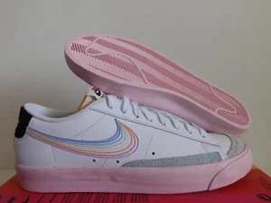 NIKE BLAZER LOW ‘77 VNTG VINTAGE BT "BE TRUE" WHITE-MULTI SZ 11.5 [DD3034-100] - Picture 1 of 5