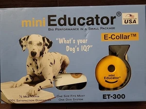 Yellow ET-300-1/2 Mile Mini Educator E-Collar - With Dog Training Clicker NEW - Picture 1 of 1