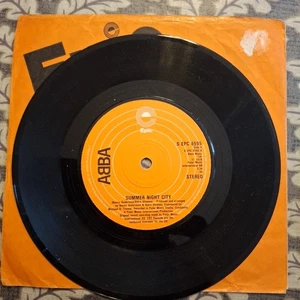 ABBA "SUMMER NIGHT CITY" 45 RPM VINYL SINGLE 1978 VG+ - Picture 1 of 2